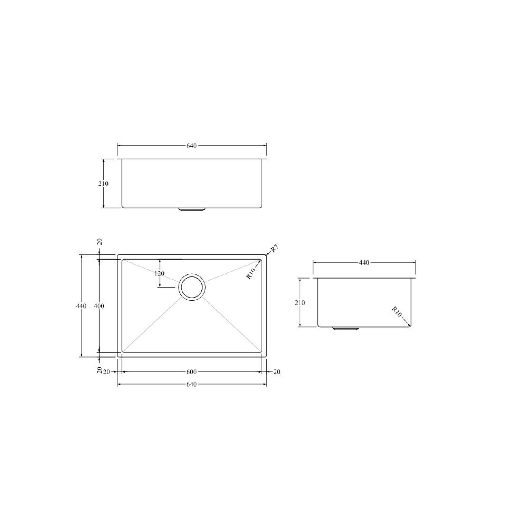 Aspen PVD 600mm Single Kitchen Sink Brushed Copper