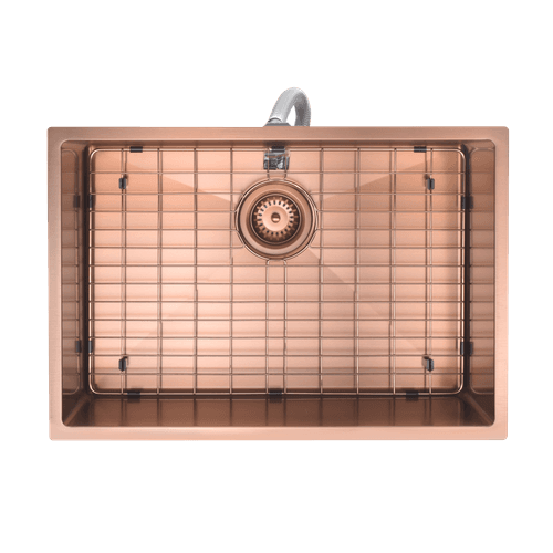 Aspen PVD 600mm Single Kitchen Sink Brushed Copper