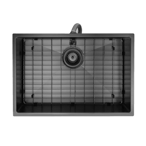 Aspen PVD 600mm Single Kitchen Sink Matte Black