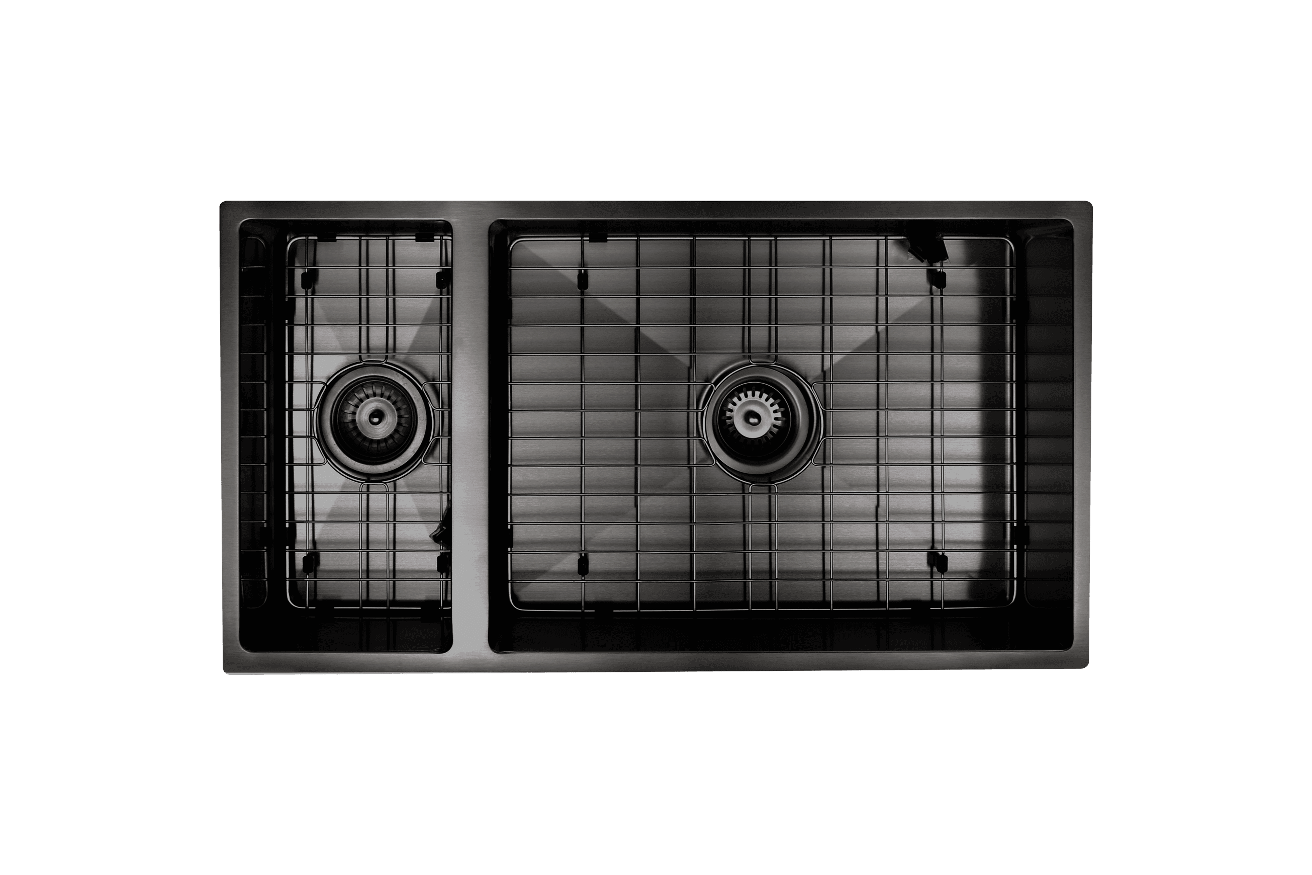 Aspen PVD 550/200mm Dual Kitchen Sink Matte Black