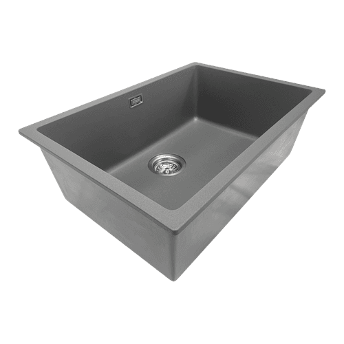 Aura Granite 600mm Single Kitchen Sink Charcoal