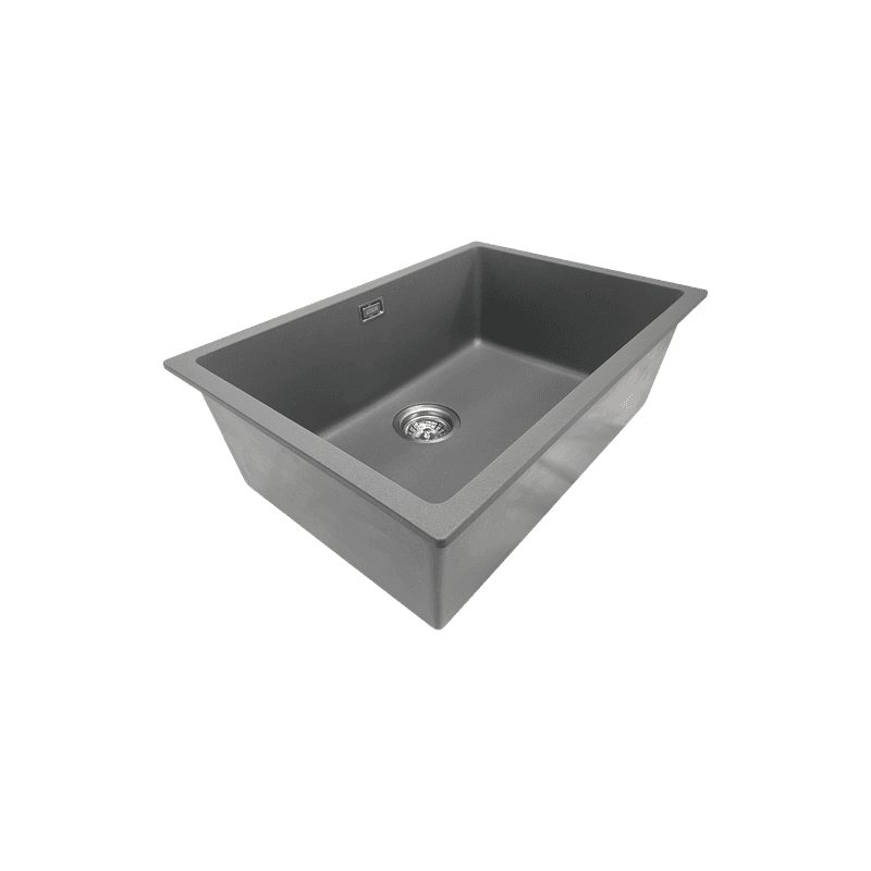 Aura Granite 600mm Single Kitchen Sink Charcoal