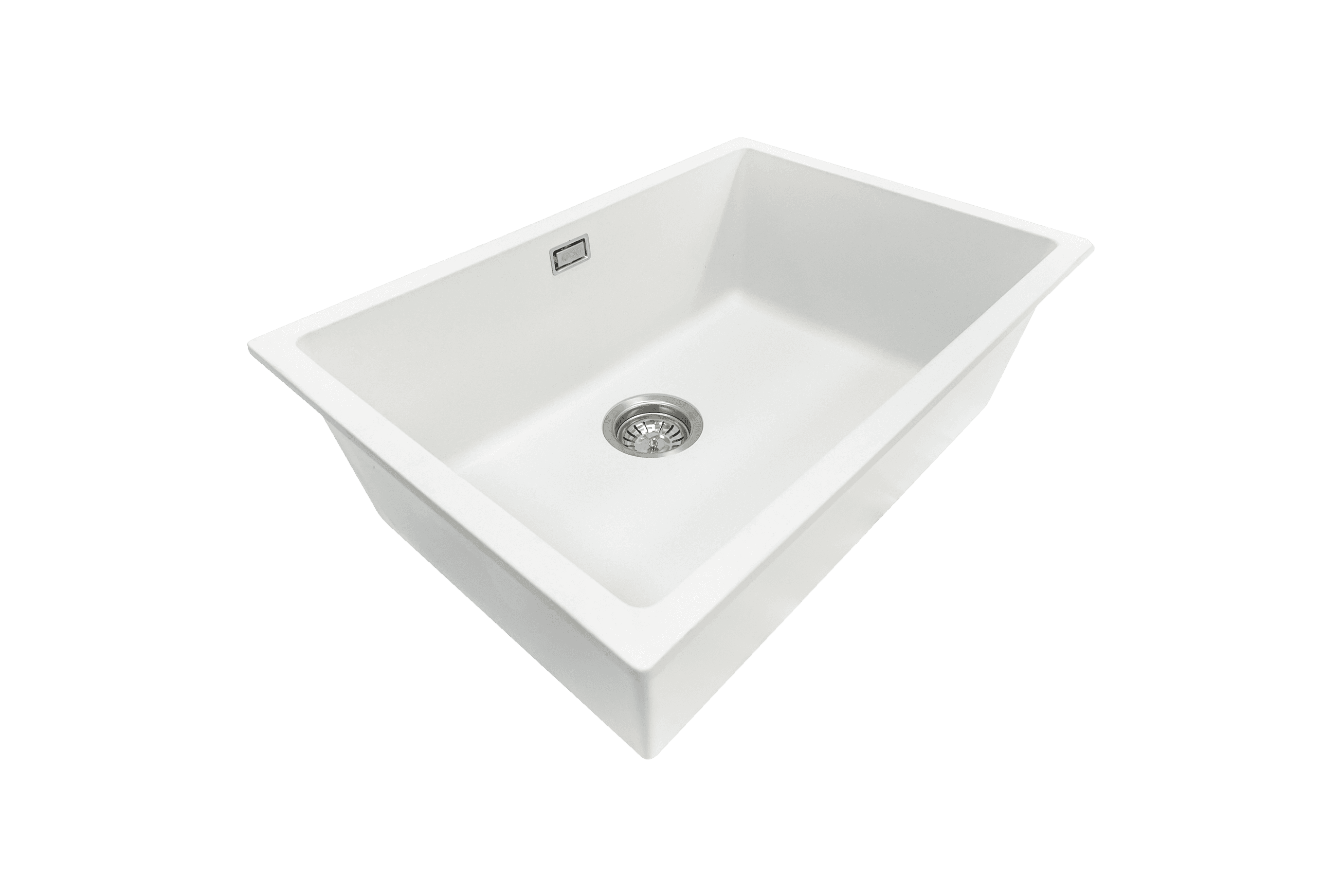 Aura Granite 600mm Single Kitchen Sink Matte White