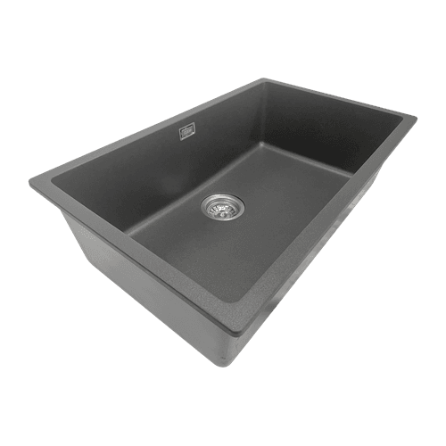 Aura Granite 700mm Single Kitchen Sink Charcoal