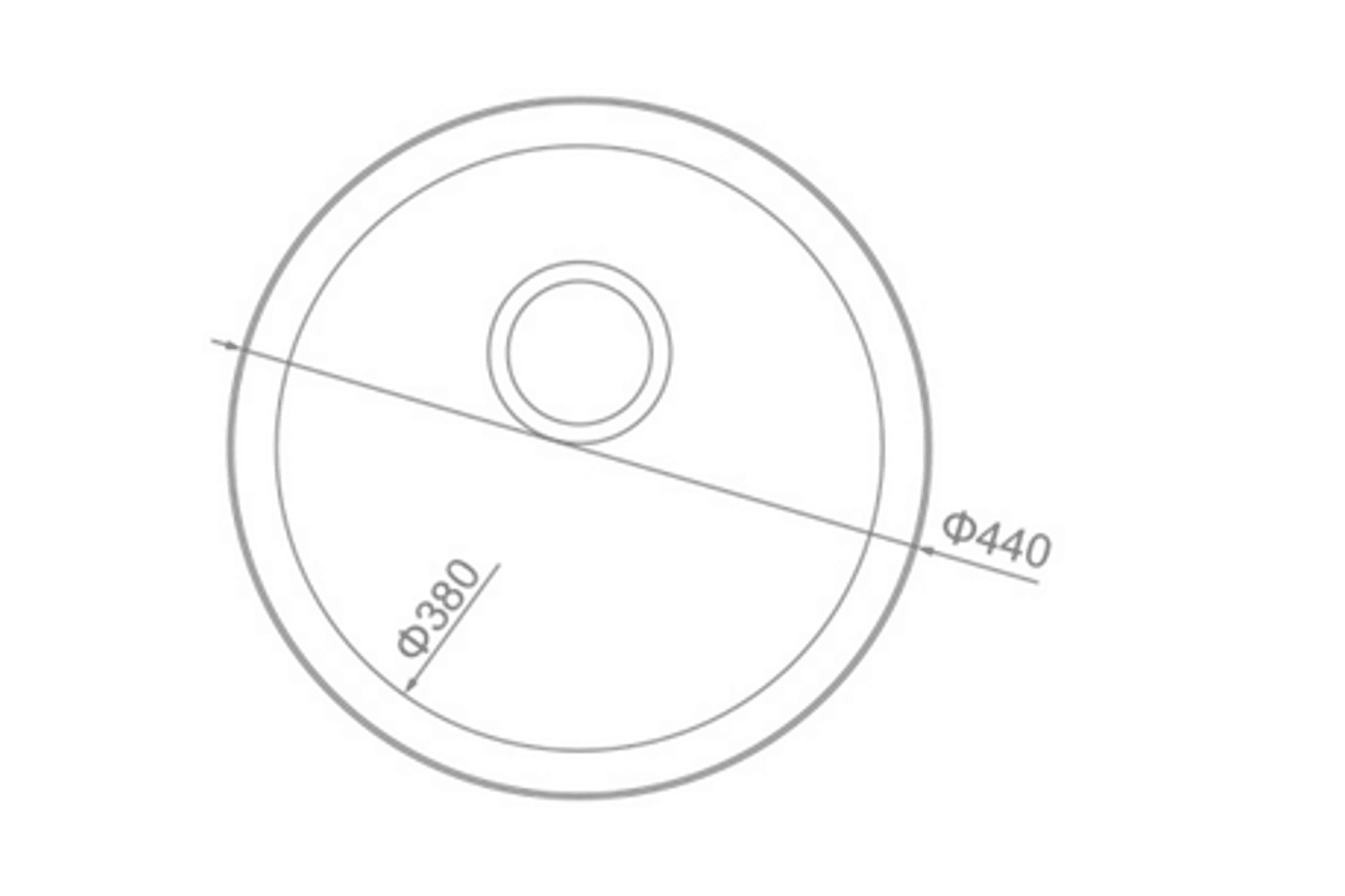 Geraldine Ø380 x 180 | Kitchen Sink