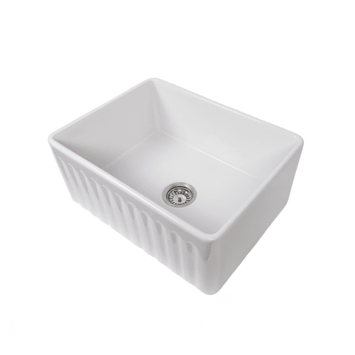 Rose 610x459 Farmhouse Fireclay Single Bowl Sink