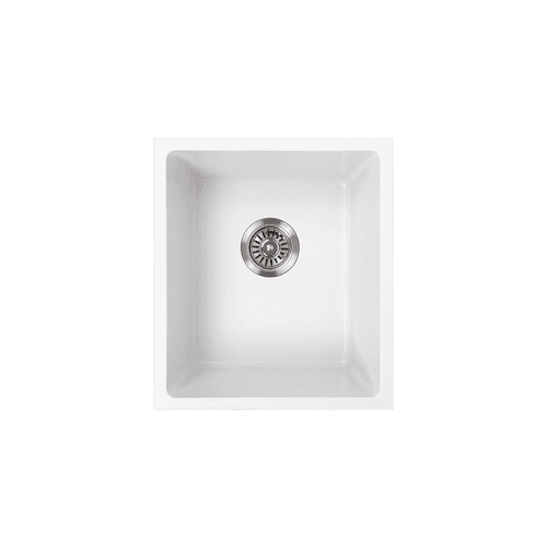 Cynthia 396x446 White Granite Single Bowl Sink