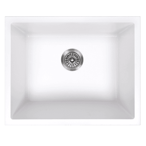 Donald 560x445 White Granite Square Single Bowl