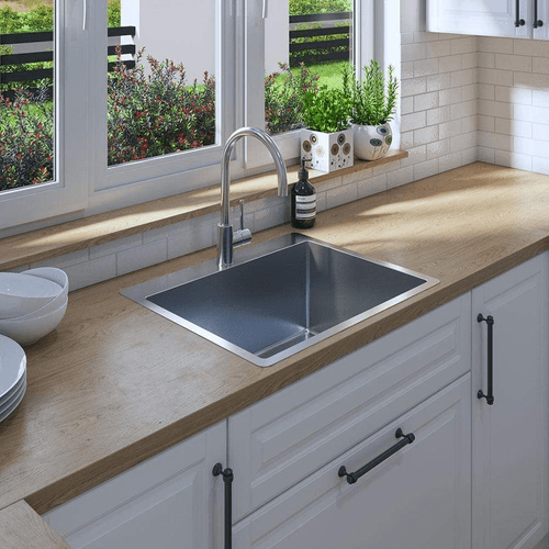 River 600x500 Medium Single Bowl Tap Landing Sink