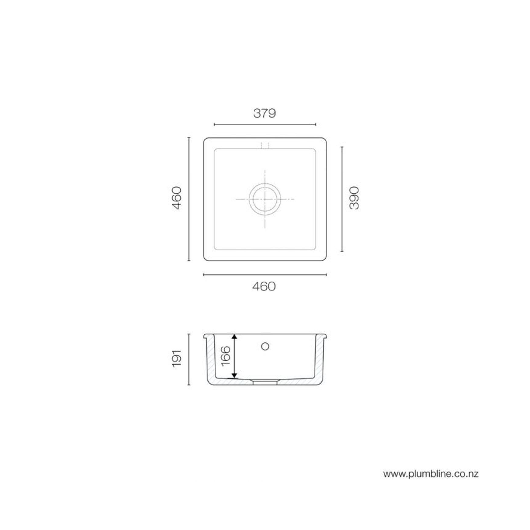 Classic Square 460 Sink