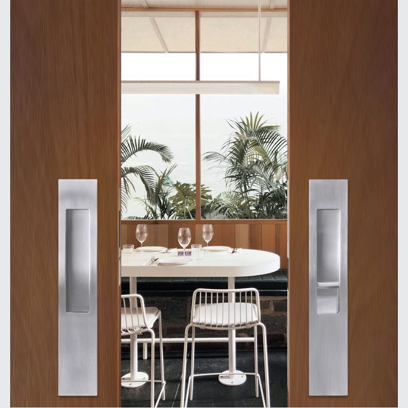 8102 M-Series Flush Pull (long Plate 255mm) no Key hole *