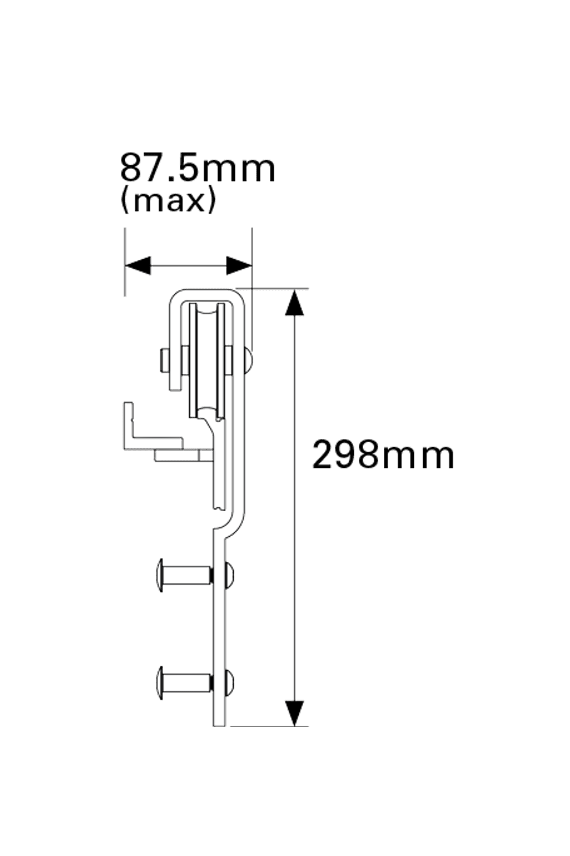 CS Barn Door Track