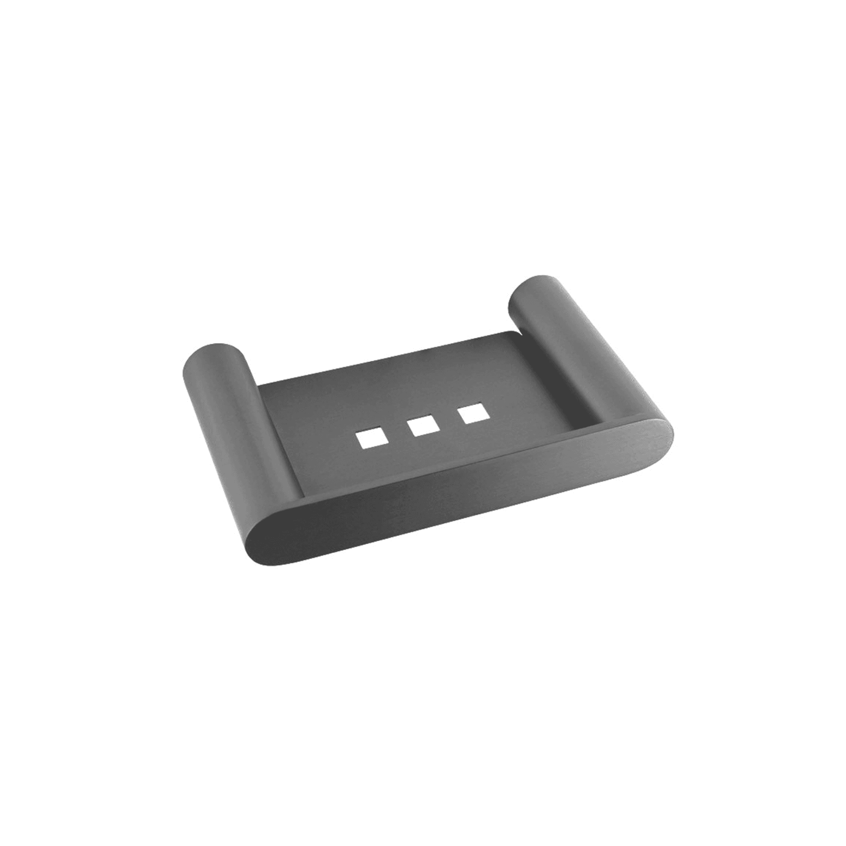 Rushy Soap Dish Gun Metal Grey