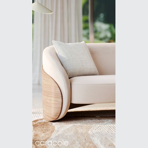 Fleur Wood Back Sofa