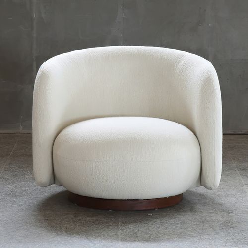 Form Boucle Swivel Chair