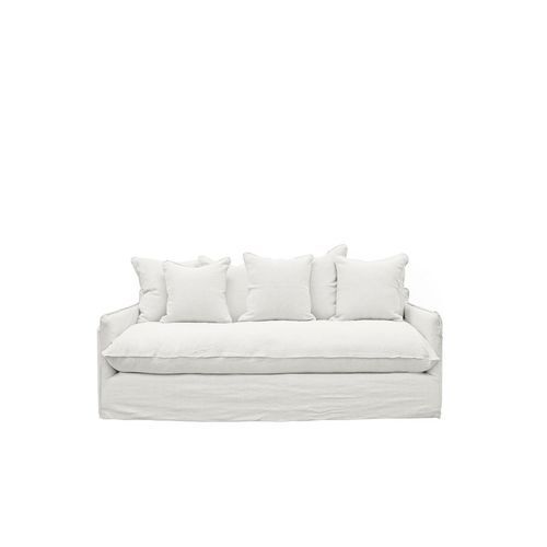 Lotus Slipcover 2 Seater Sofa - White