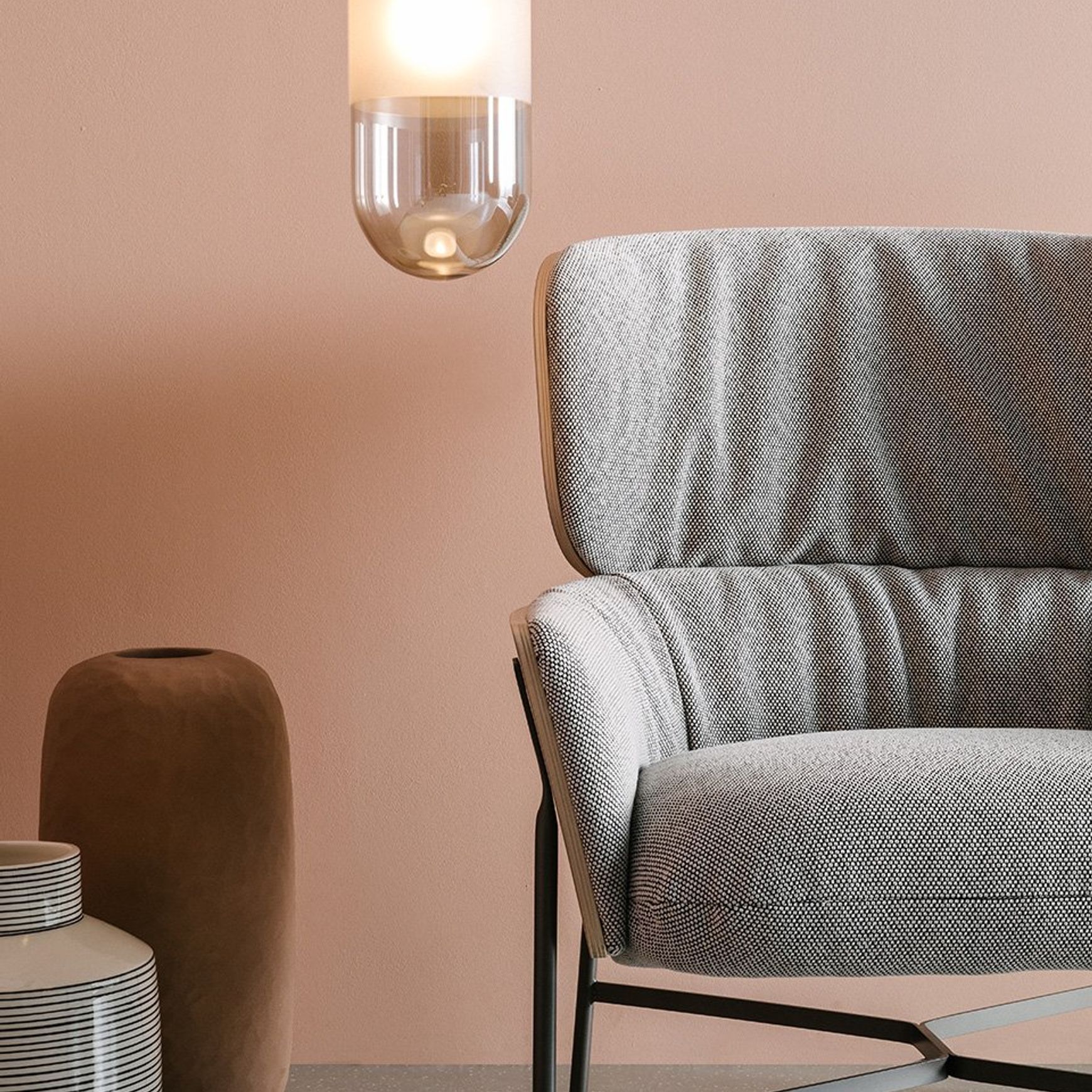 Caristo Low Back Fabric | Armchair