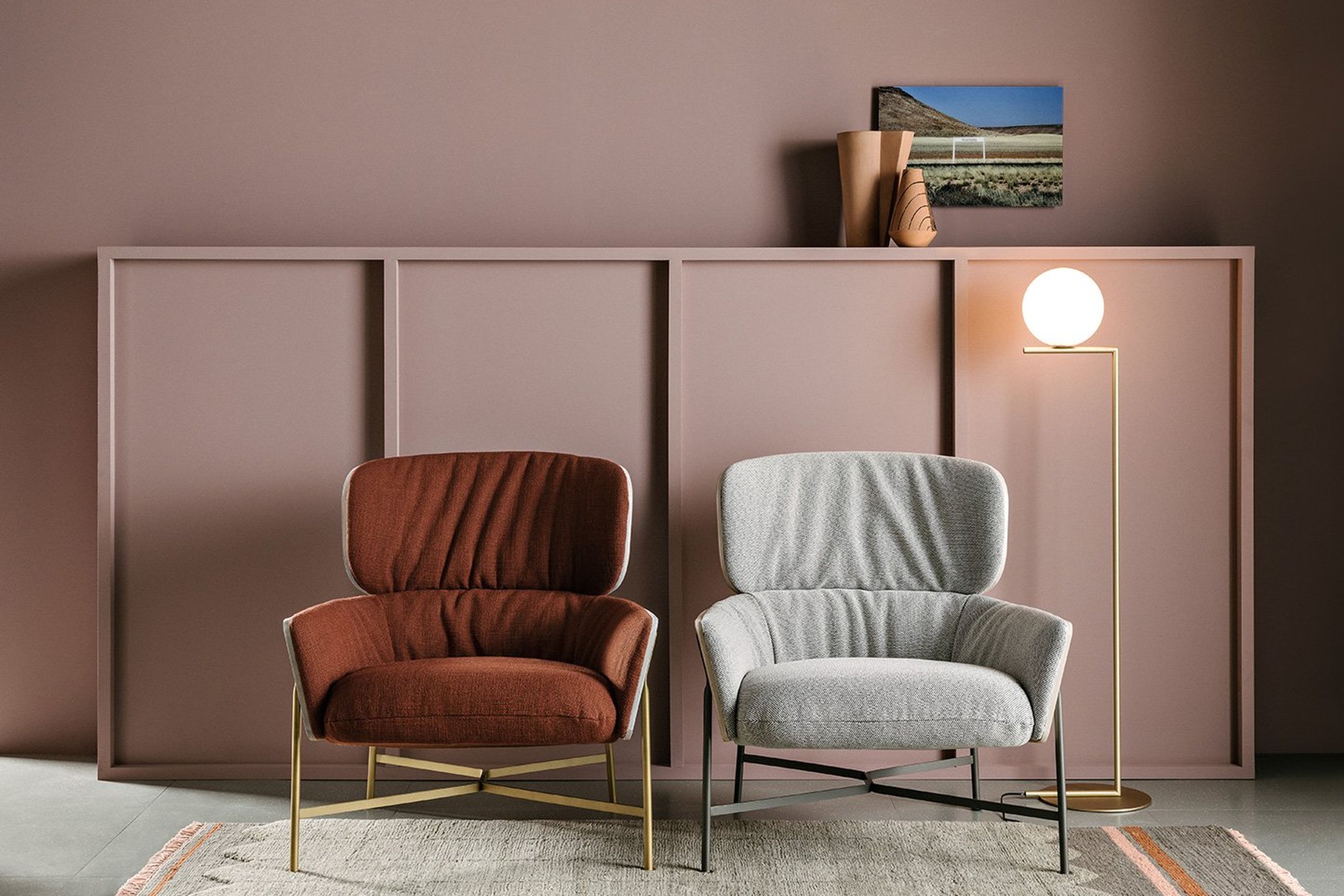 Caristo Low Back Fabric | Armchair