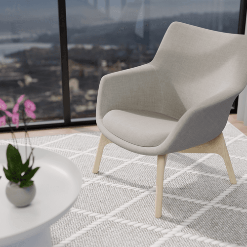 Flow Armchair - Light Grey
