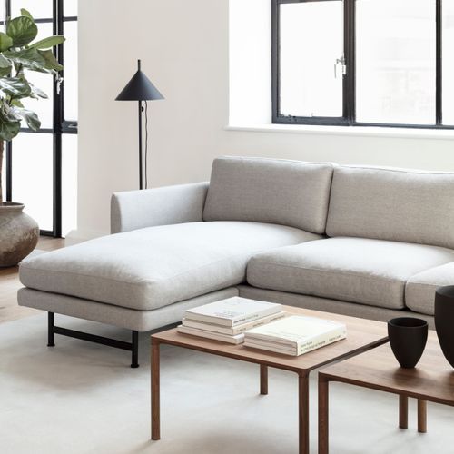 Calmo 3-seater Chaise 80 Metal Fredericia