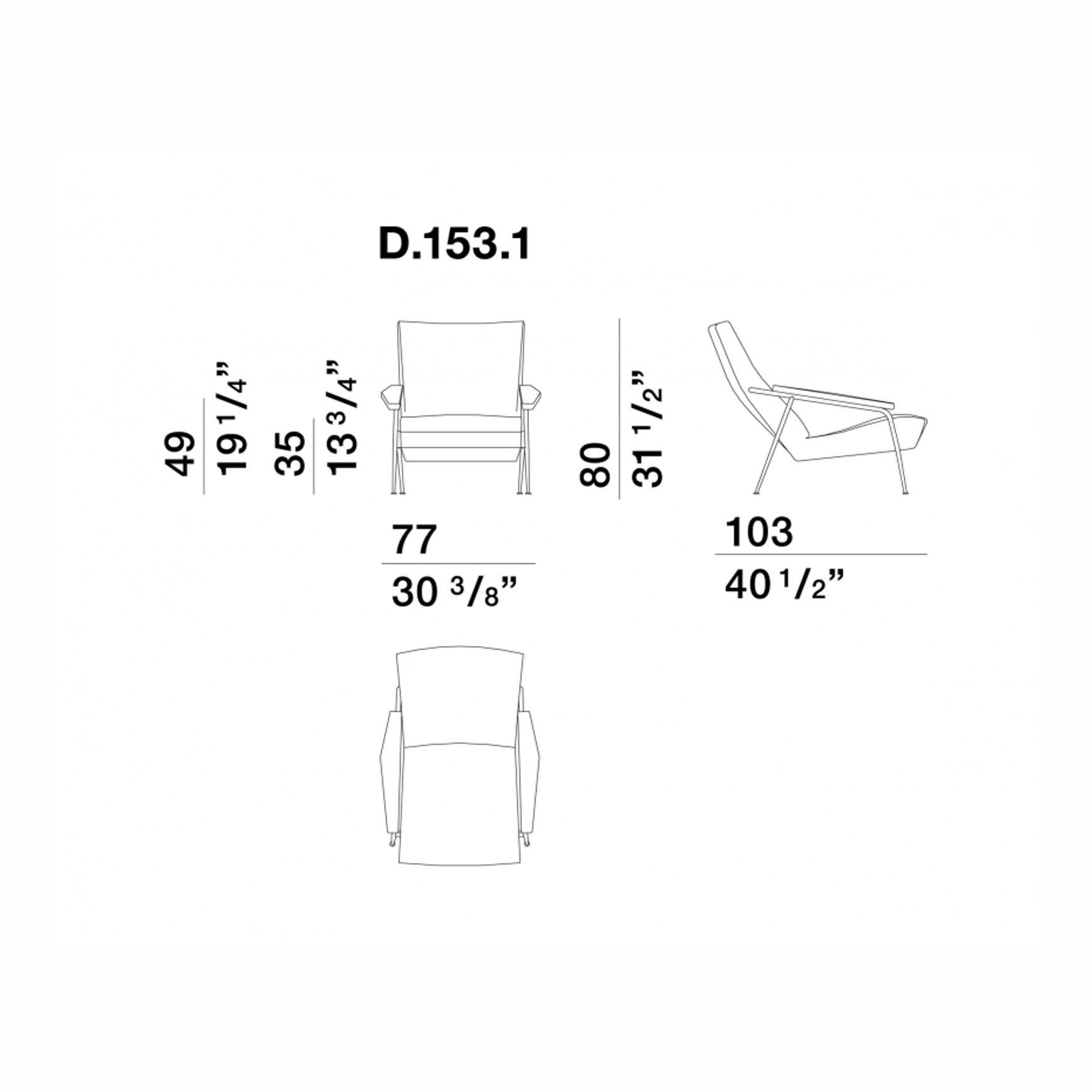 D.153.1 Lounge Chair by Molteni&C