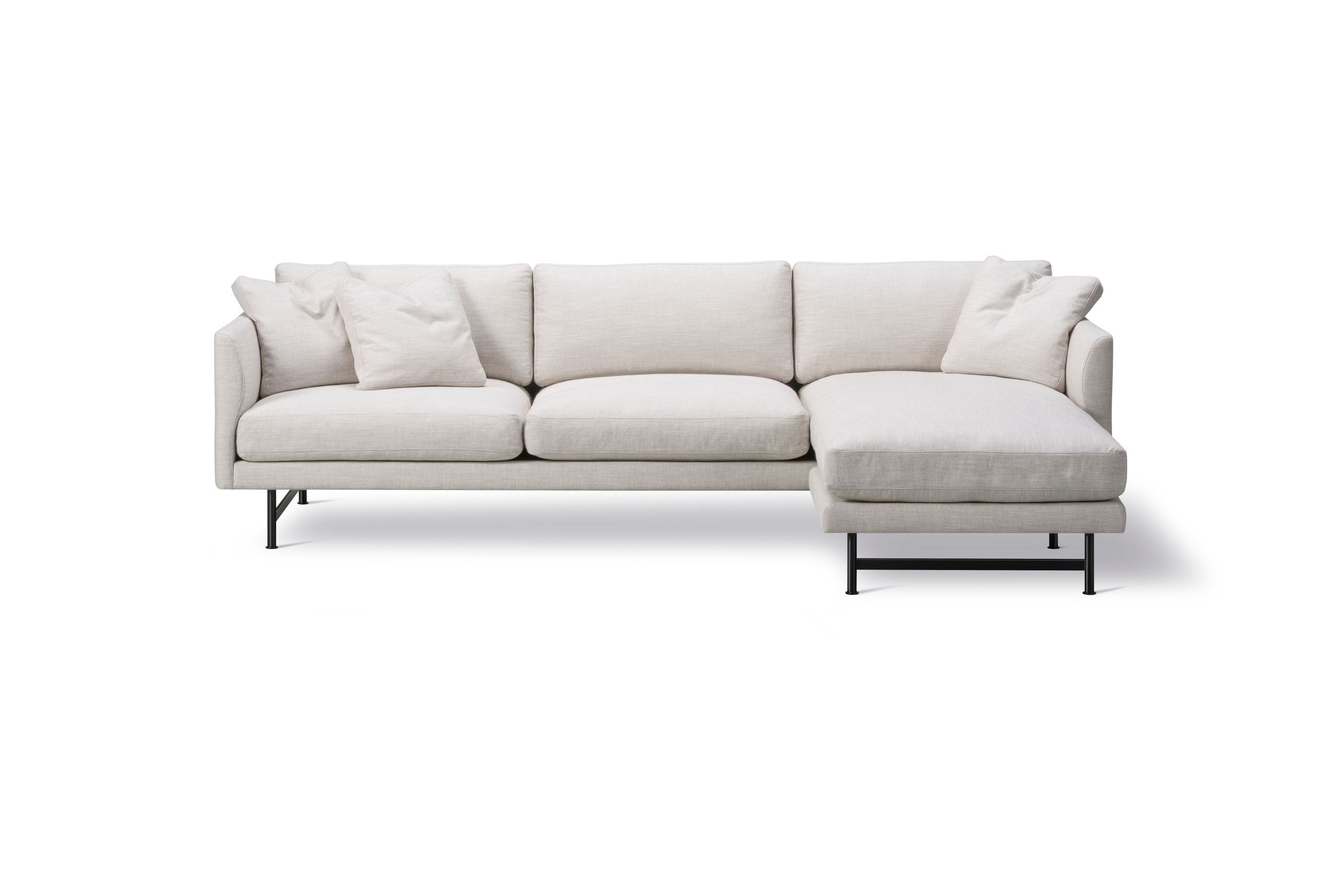 Calmo 3-seater Chaise 80 Metal Fredericia