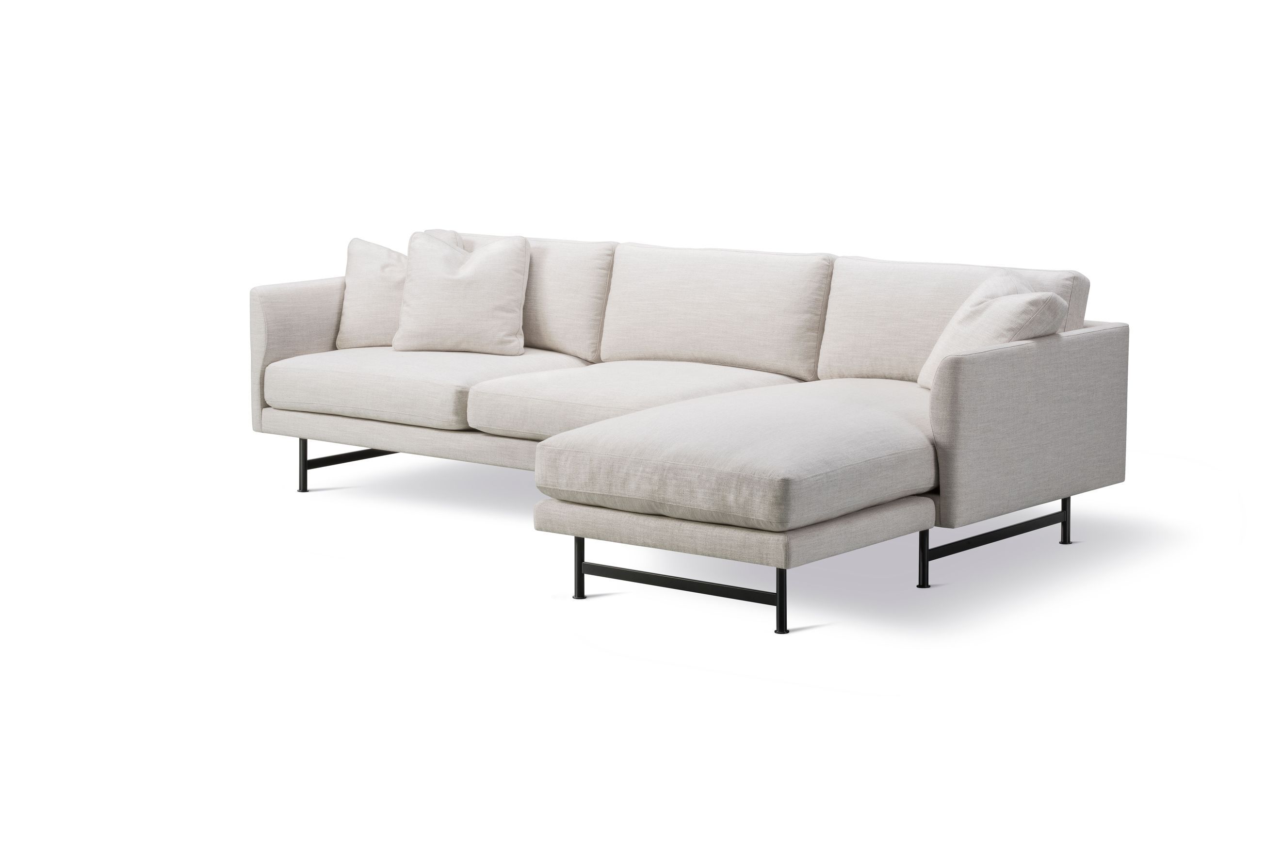 Calmo 3-seater Chaise 80 Metal Fredericia