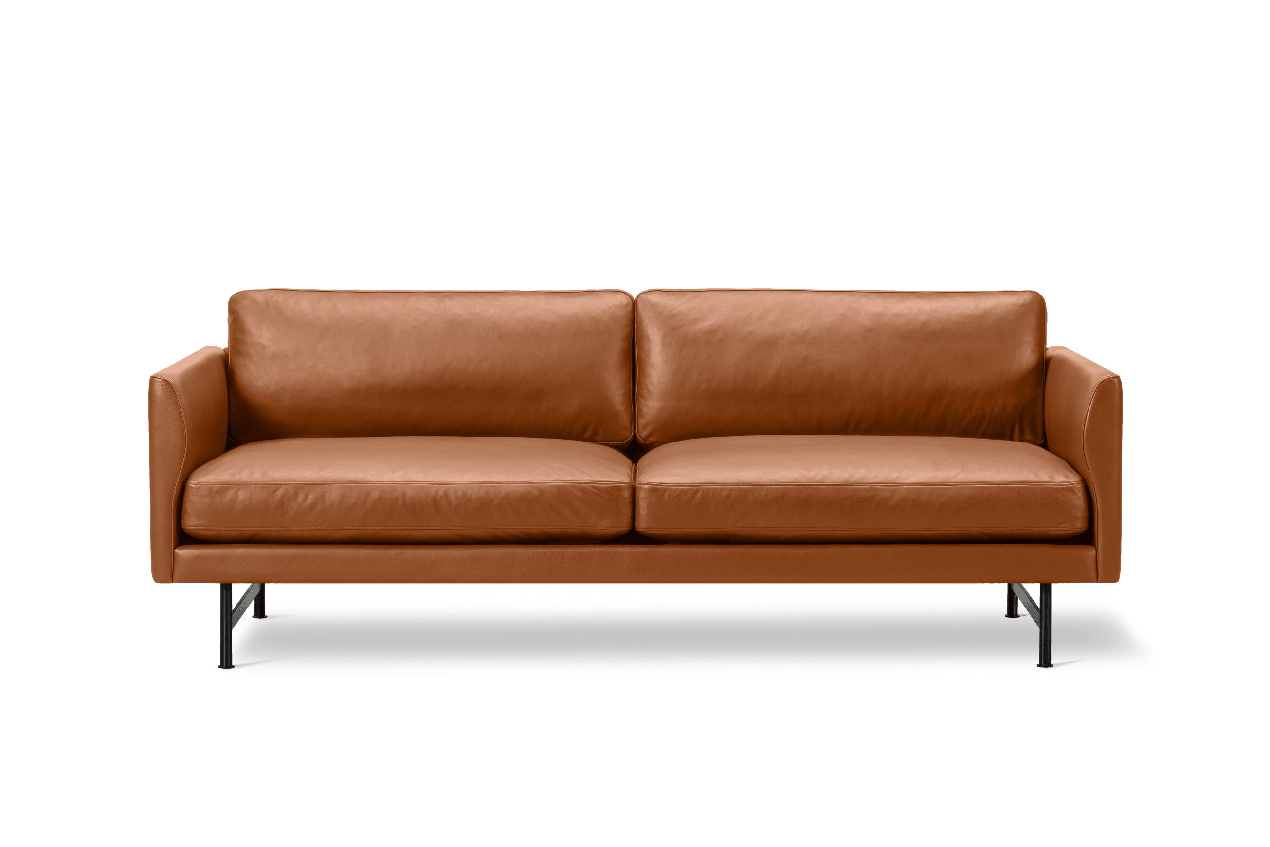 Calmo 2-seater Sofa 95 Metal by Fredericia