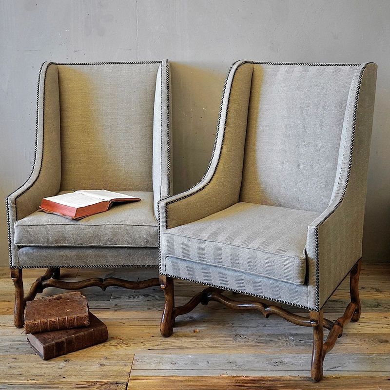 French Louis XIII Armchairs (Pair)
