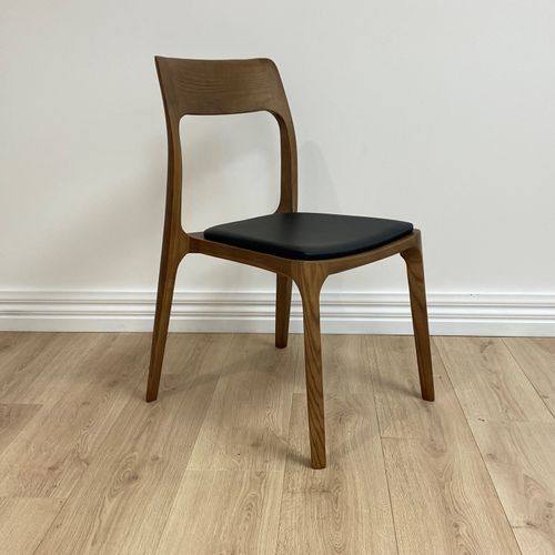 Ashton Leather Dining Chair | Black