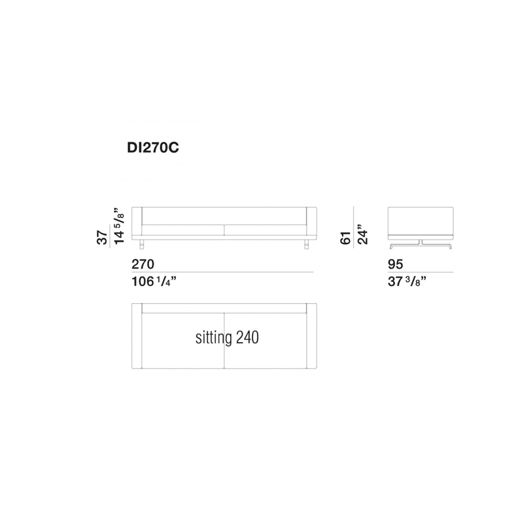 Octave Modular Sofa by Molteni&C dimensions