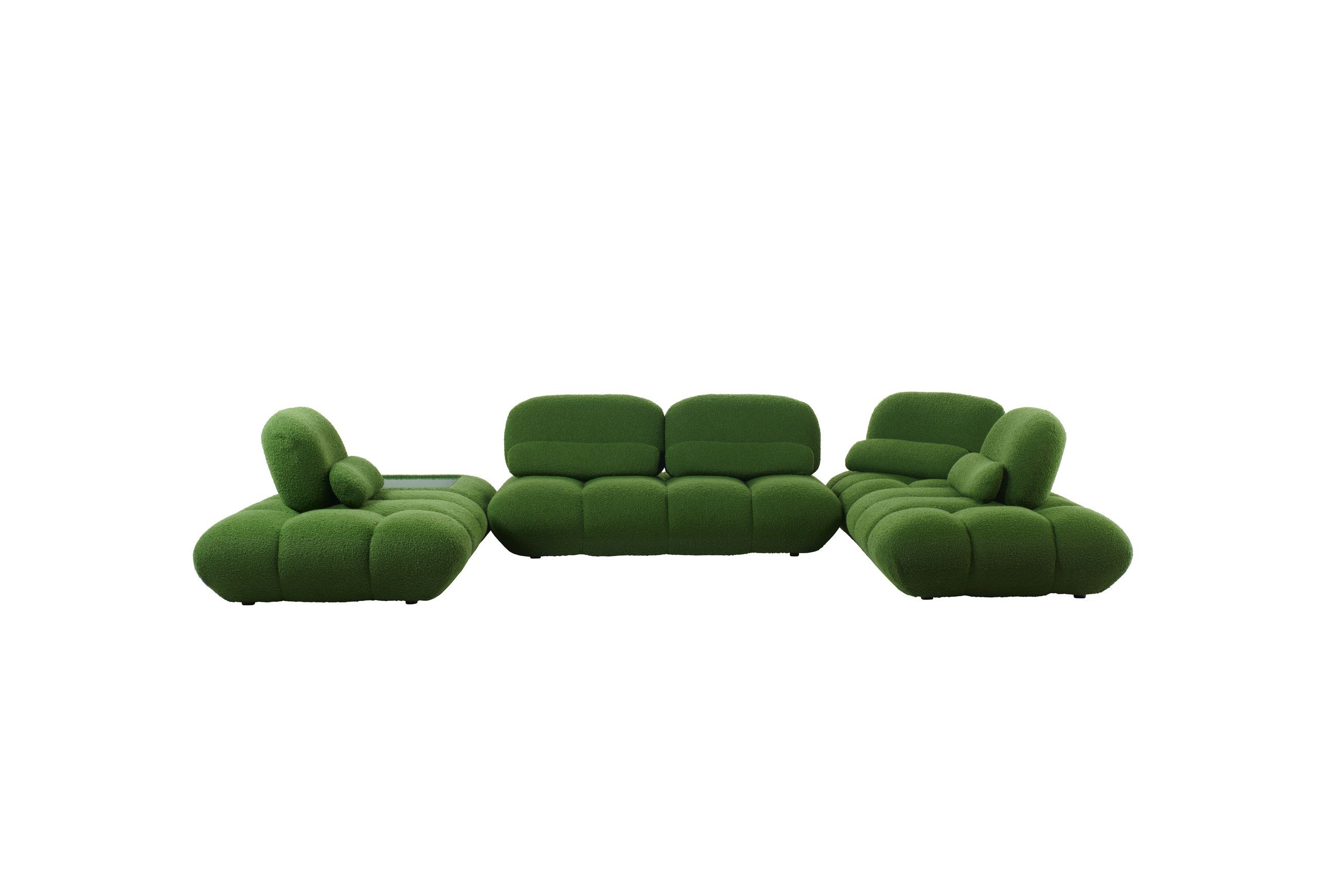 Script U-shaped modular sofa - left