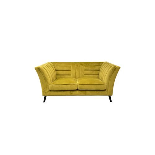 Jasper 2 Seater Ambergreen Velvet Ribbed Sofa