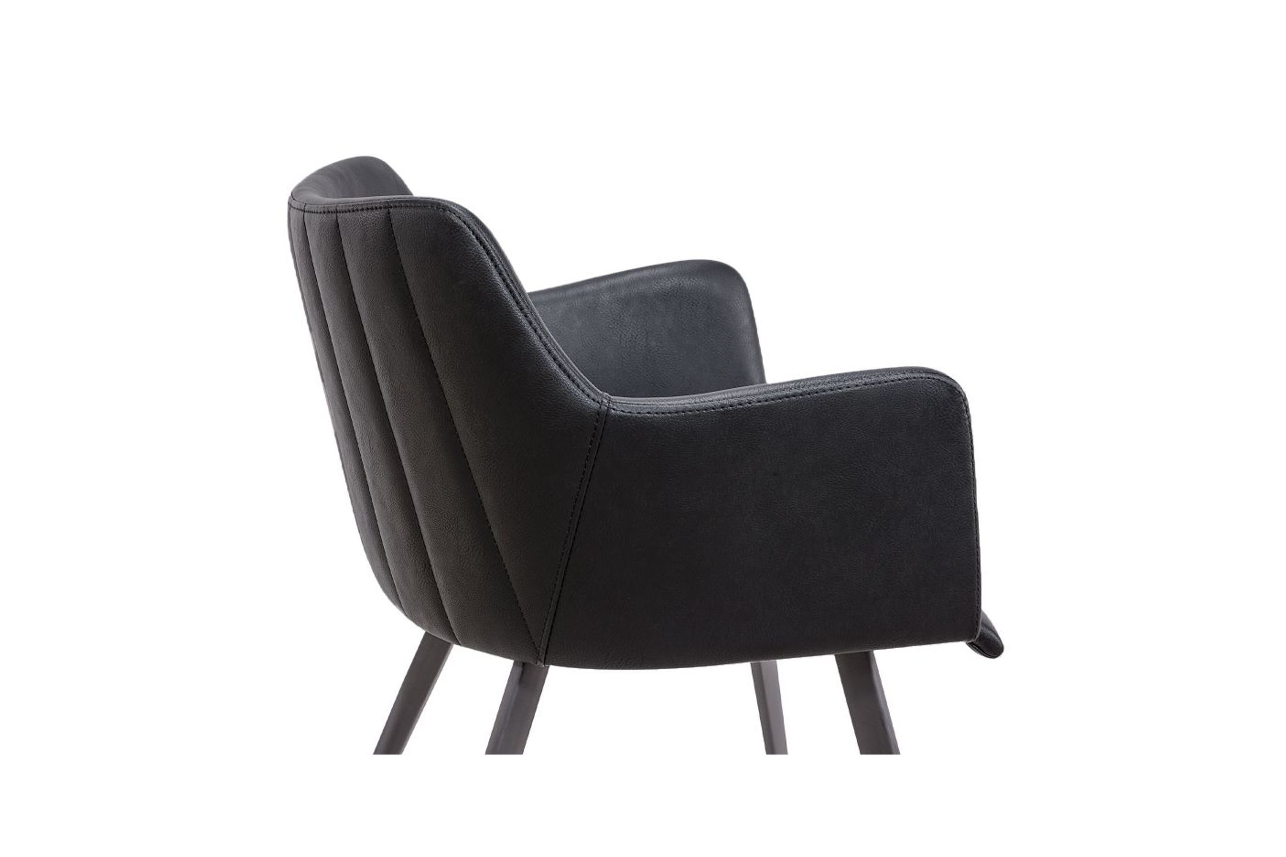 Andorra Arm Chair Vintage Black Seat