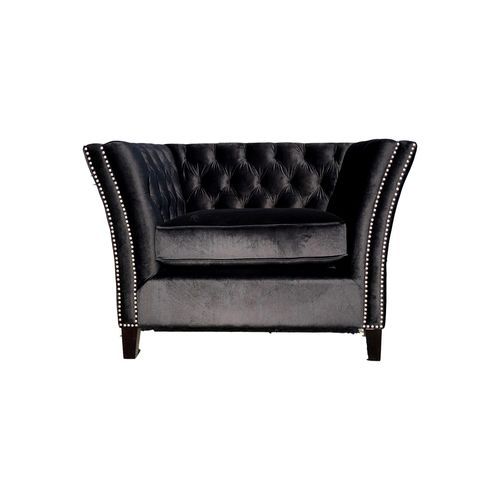 Sebastion Black 1 Seat Sofa