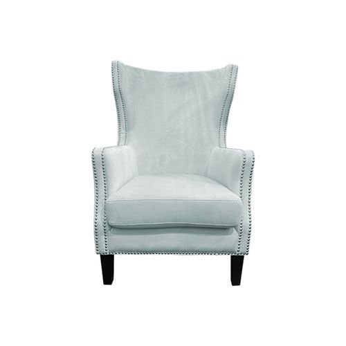 Ashton Armchair in Blue Haze Velvet