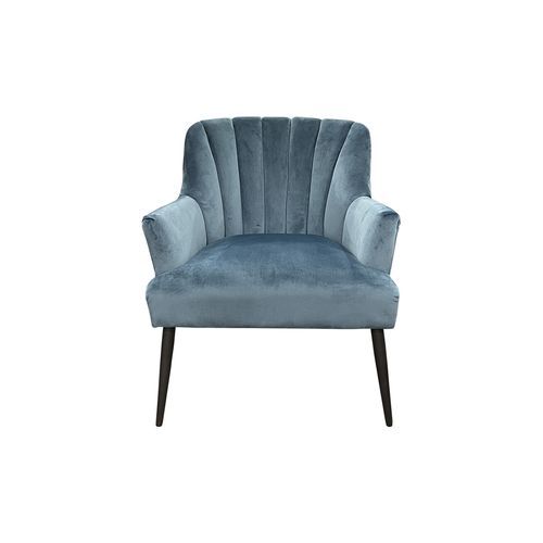 Lilly Chair in Dark Aqua Velvet