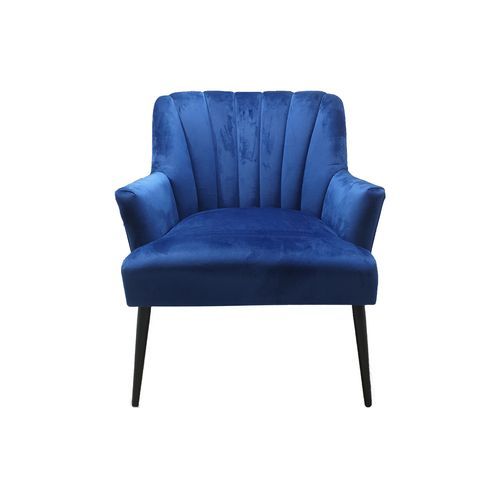Lilly Chair in Dark Blue Velvet