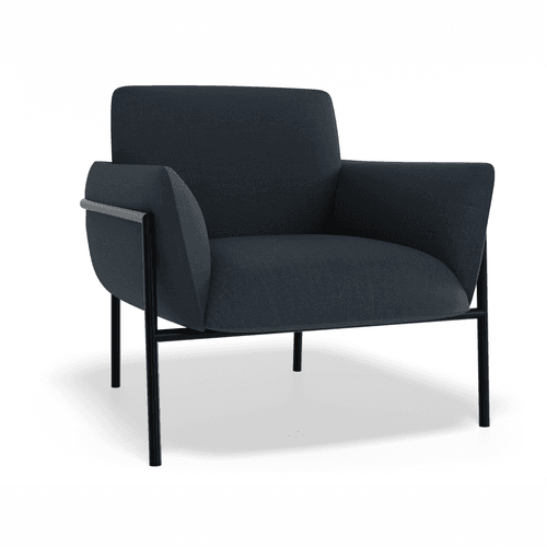 Charlie Single Seater Lounge Chair Midnight Blue