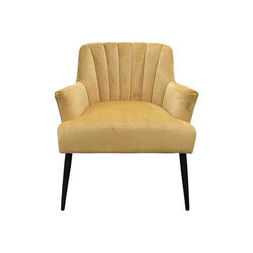 Lilly Chair in Gold Velvet