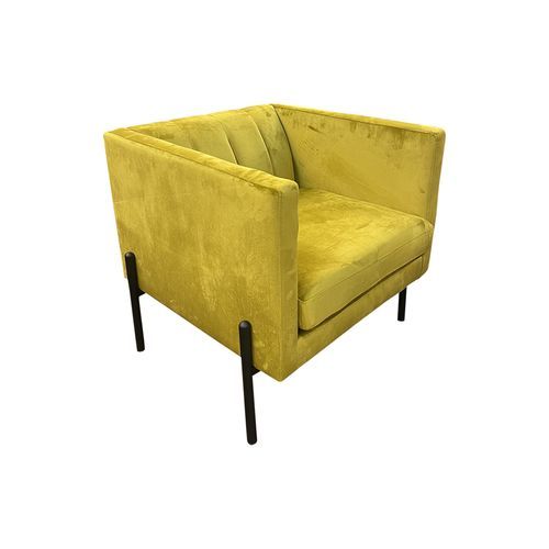 Maya Chair in Mustard Velvet