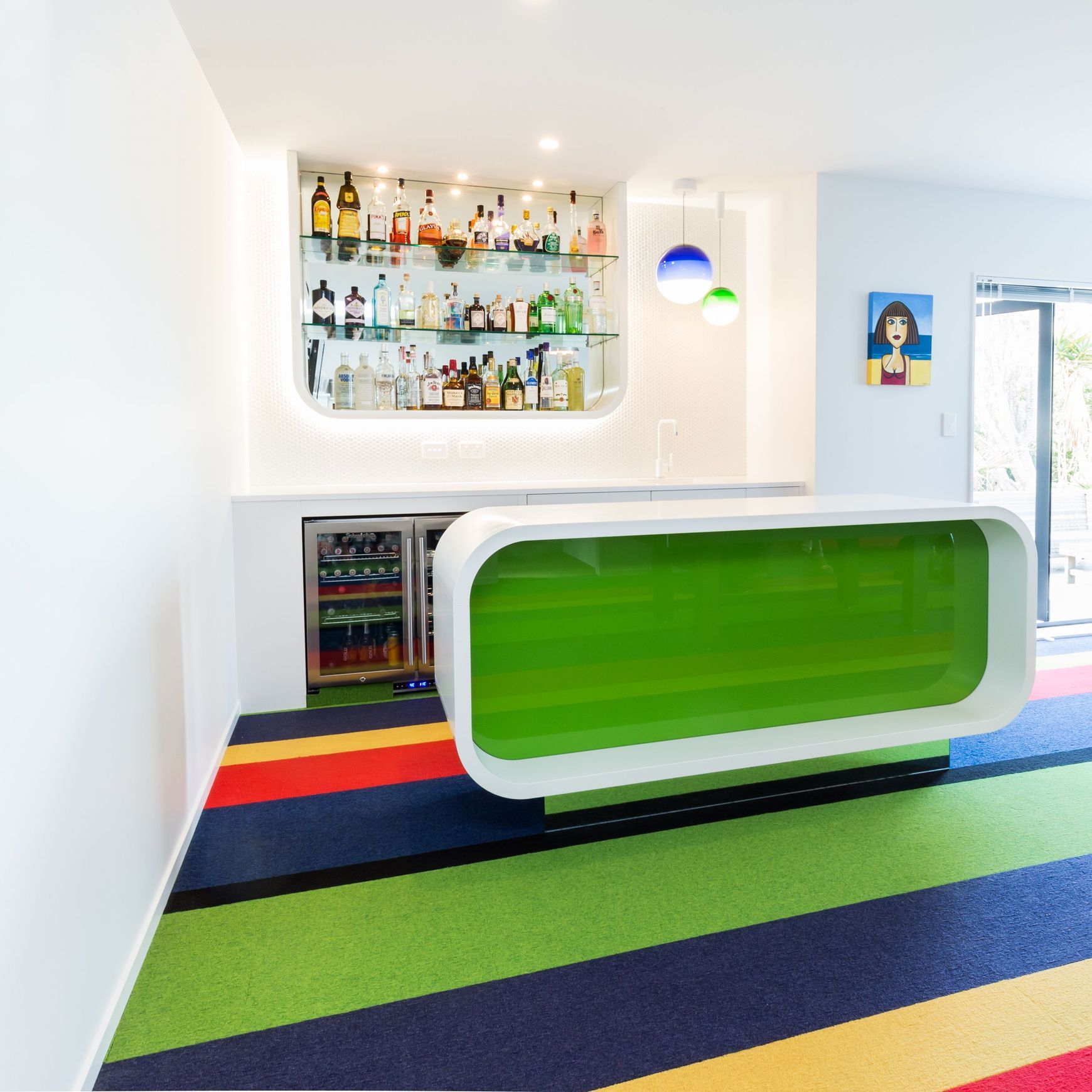 Kitchen Island Glass