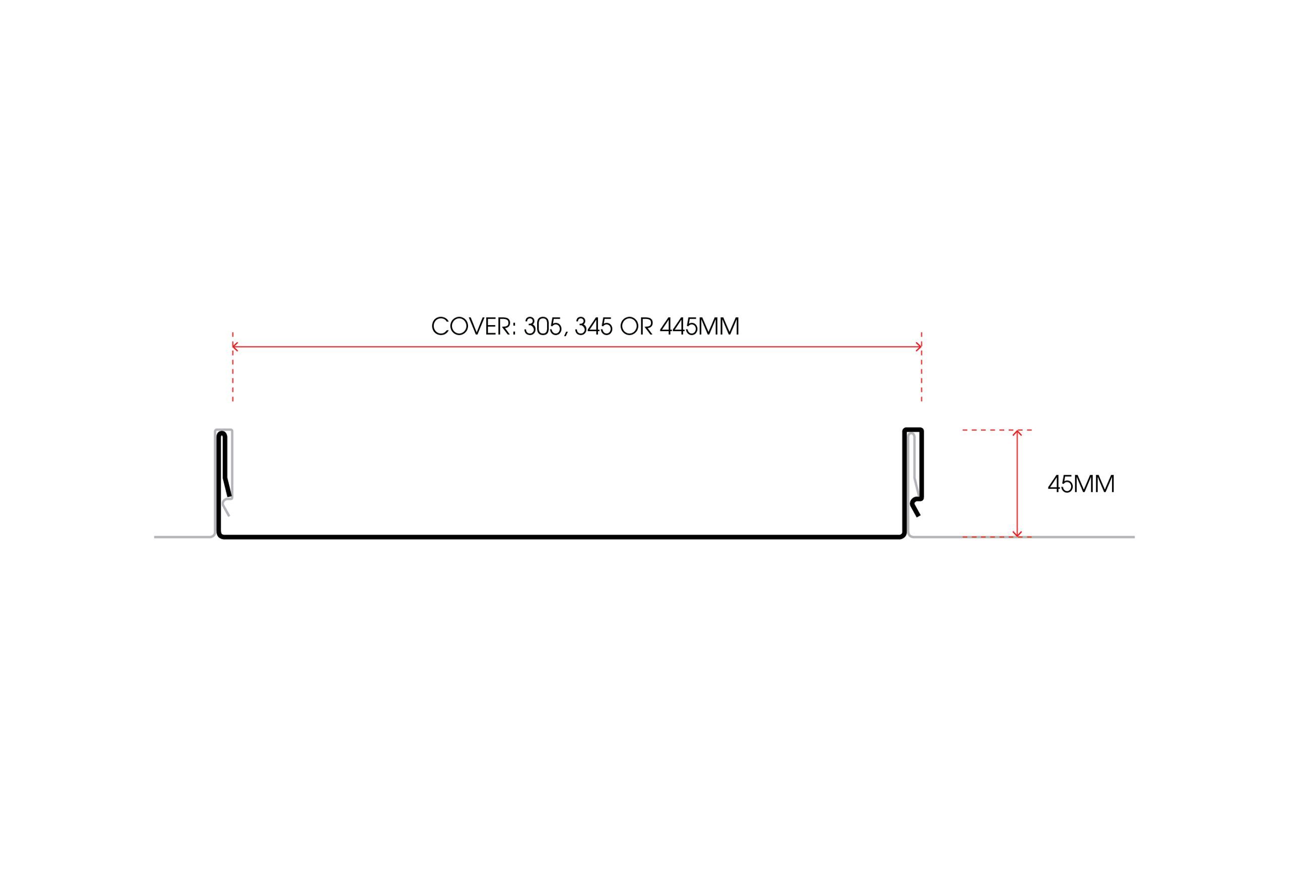 Snap-Line45® metal cladding