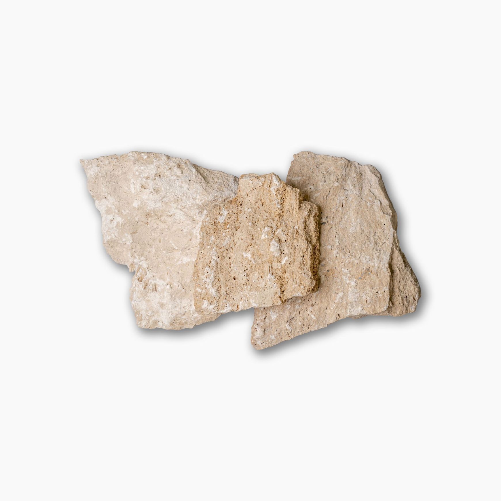 Latte Travertine Rockface Random I Cladding - Loose