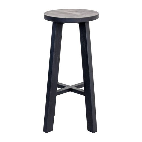 Rustico Reclaimed Tall Stool - Black