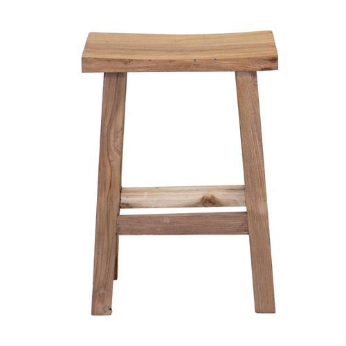 Rustico Reclaimed Teak Bar & Kitchen Counter Stool - Natural