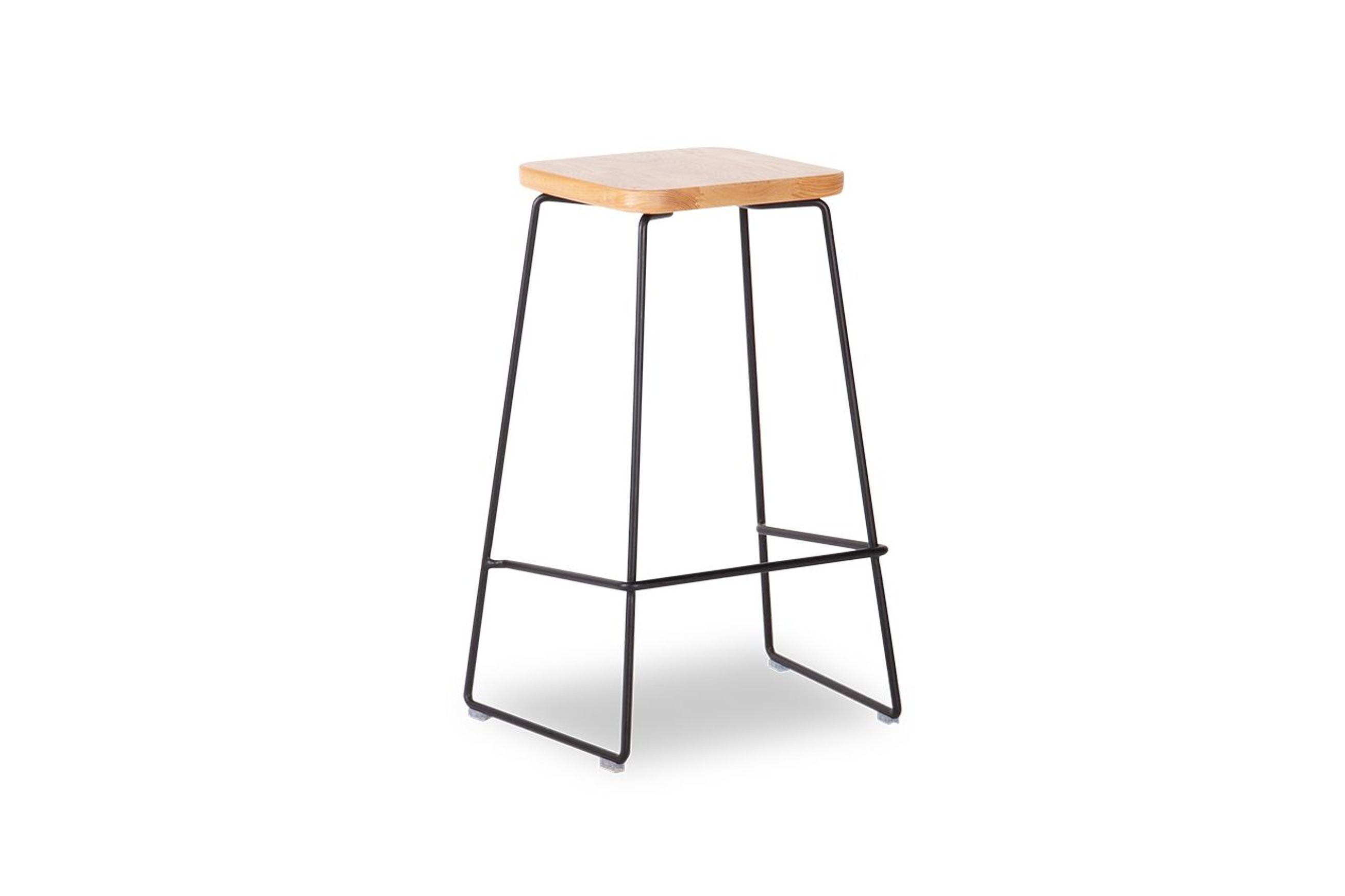 Hugo Bar Stool -  Natural Seat - 68cm Square Seat