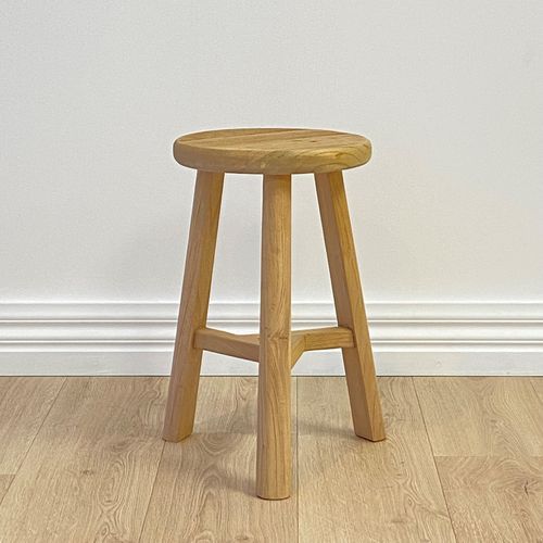 Heritage Elm Round Stool