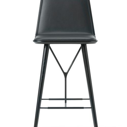 Spine Wood Stool Front Upholstery by Fredericia