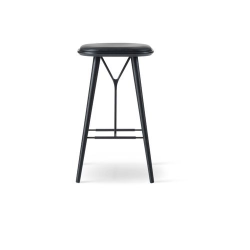 Spine Wood Stool Black by Fredericia